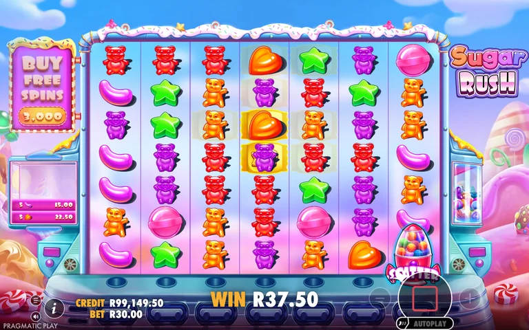 Sugar Rush winning spin