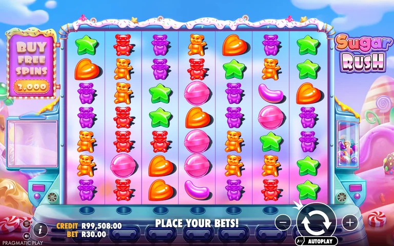 Sugar Rush scatter symbols